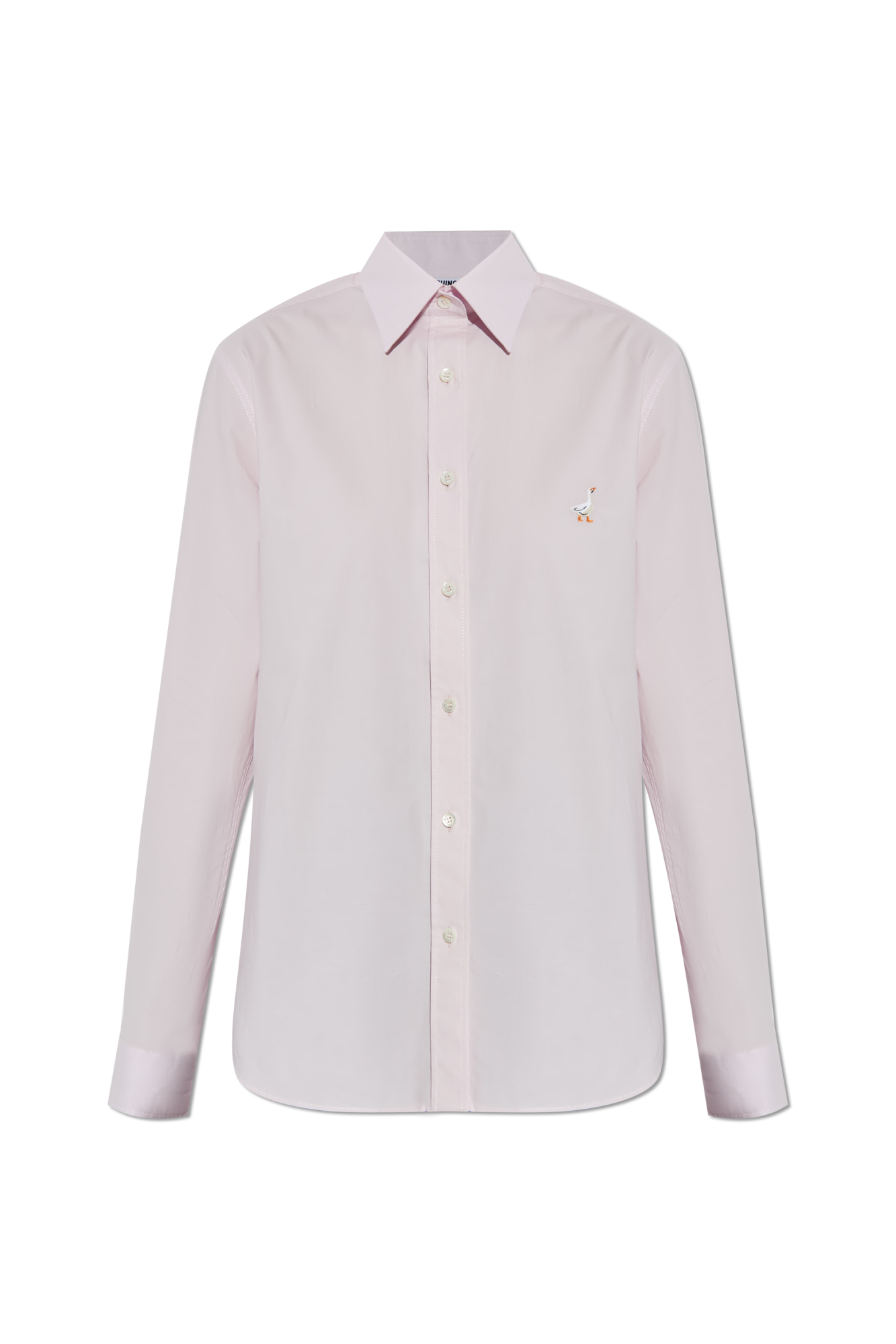 Moschino ロコフリントTシャツ A07052040 1001 Pink Shirt with logo Moschino - Vitkac Italy
